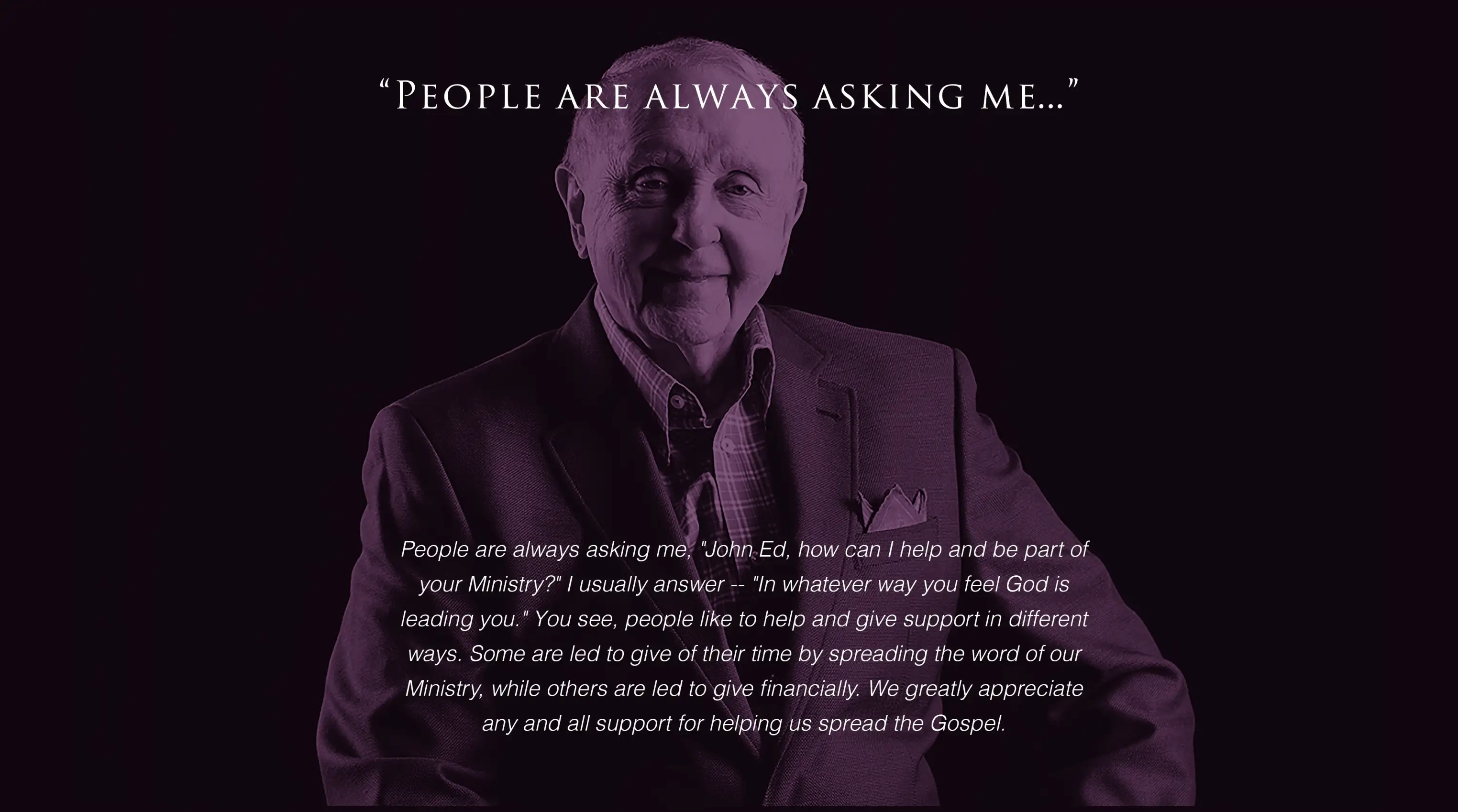 John Ed Mathison Ministries Hero Image