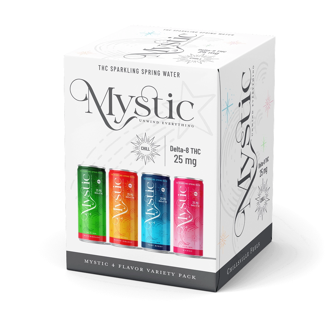 Packaging for a Mystic variety pack